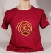 T-shirt sambalou 100% coton bio : spirale rouge 