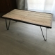 Table basse bois métal
