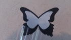 20 marques places papillon noir et blanc  mariage