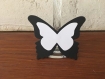 20 marques places papillon noir et blanc  mariage