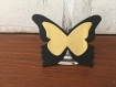20 marques places papillon noir et  jaune  mariage