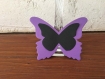 20 marques places papillon violet  et  noir  mariage