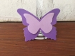 20 marques places papillon violet  et  parme  mariage