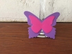 20 marques places papillon violet  et  fushia  mariage