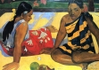 Set de table plastique, semi-rigide, design original, esthétique, lavable et résistant - peintres nabis - paul gauguin - femmes tahitiennes sur la plage.