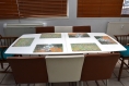 Set de table plastique, semi-rigide, design original - décoration de table - esthétique, lavable et résistant - mosaîque abstraite.