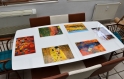 Set de table design, plastique, semi-rigide,  original, esthétique, lavable et résistant - peintres célèbres - gustav klimt - jardin fleuri.