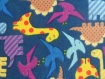 Bavoir adulte femme motif dinosaures, en coton , serviette de table