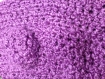 Ensemble écharpe et bonnet flora - violet rose