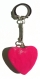Porte-clef en forme de coeur à trois épaisseurs