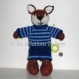 Philibert, doudou renard en tricot