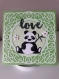 Carte anniversaire enfant. carte thème animaux. carte panda.