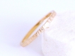 Bague de fiançailles en or rose certifié fairmined 14k avec un diamant labellisé 