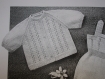 Pull -manteau tricot, pull pour 12 mois, layette vintage année 1965/knit coat, sweater for 12 months layette vintage 1965's