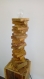 Lampe escalier en bois de palette recyclé