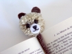 Marque-pages pompon animaux - ours brun