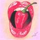Lips and hot pepper