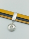Bracelet femme cuir jaune et gris à pression interchangeable