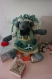 Teddy ours d'artiste peluche fait main collection pièce unique teddy original peint poupée d'art poupée couture cadeau