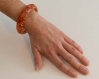 Bracelet résine 65mm orange