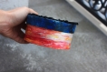 Petite boite en carton décorée (quilling et peinture)