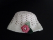Bonnet chapeau pour petites filles coquettes 