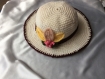 Chic chapeau au crochet de acrylique pour un dame modèle unique t56-57
