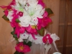 Bouquet de mariée fuchsia et blanc 