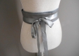 Ceinture obi en cuir gris foncé, ceinture de grossesse, serre taille. 