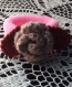 Accessoires coiffure décor rose de acrylique au crochet 