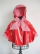 La cape-capuche de pluie doublée du chaperon rouge t 4-6  ans 