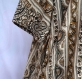 Tunique femme mi longue en viscose motifs paisley et traditionnels, imprimée block print 