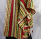 Tunique ample bordeaux et multicolore africa en coton imprimé ethnique 