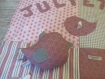 Couverture bébé gris et rose, thème oiseaux pour juliette 