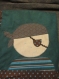 Couverture bébé, thème mer turquoise, pour antonin 