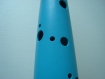 Pied de lampe plastique bleu 