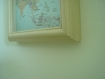 Cadre beige decor carte asiatique 
