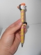 1 stylo bille recostumisé sushi kawaii en pate polymère / fimo 