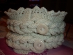 Tour de cou femme neuf tricote main snood tresse 