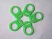 Anneau adaptateur silicone vert anis pour attache tétine 