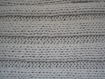 Echarpe homme/femme laine merinos et baby alpaga couleur gris clair tricot fait main