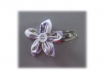 Barrette cheveux clip fleur lilas multicolore 