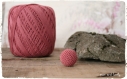 Perle au crochet 100% coton couleur ml160 rose/marron, 20 mm 