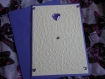 Carte petits coeurs toutes occasions violet 