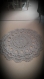 Tapis au crochet shabby chic couleur taupe 
