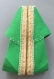 Espadrilles à semelles plates, personnalisées tendances, en coton, de couleur vert prairie 