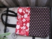 Sac cabas rose motif tissu japonais 