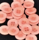 B38b1r / mercerie boutons ronds plastique rose tendre 15mm vendus à l'unité 