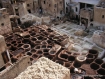 Photo du la tannerie de cuir à fès au maroc 