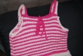 Robe bain de soleil bébé en coton tricoté 